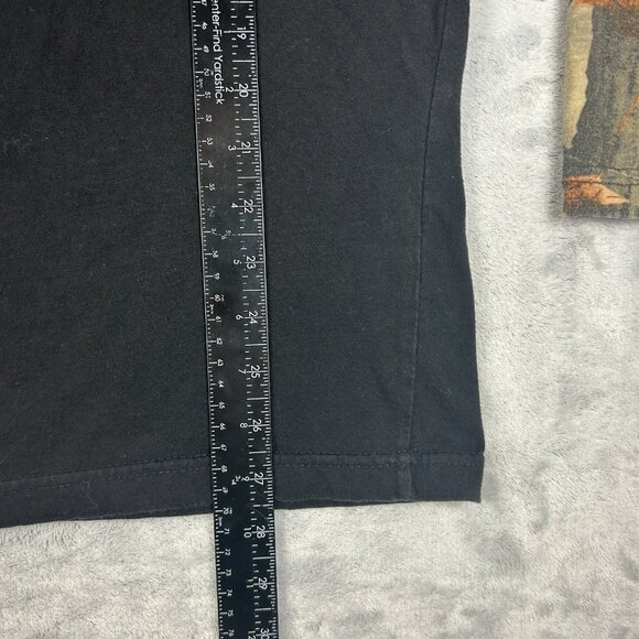 Trail Crest T Shirt Mens Large Black Camo Long Sleeve Outdoor Tee Woodland - Picture 14 of 14